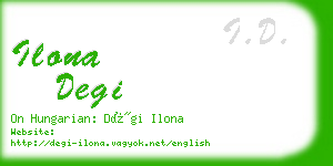 ilona degi business card